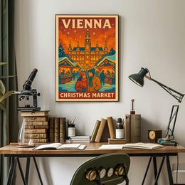 Vienna Christmas Market Poster