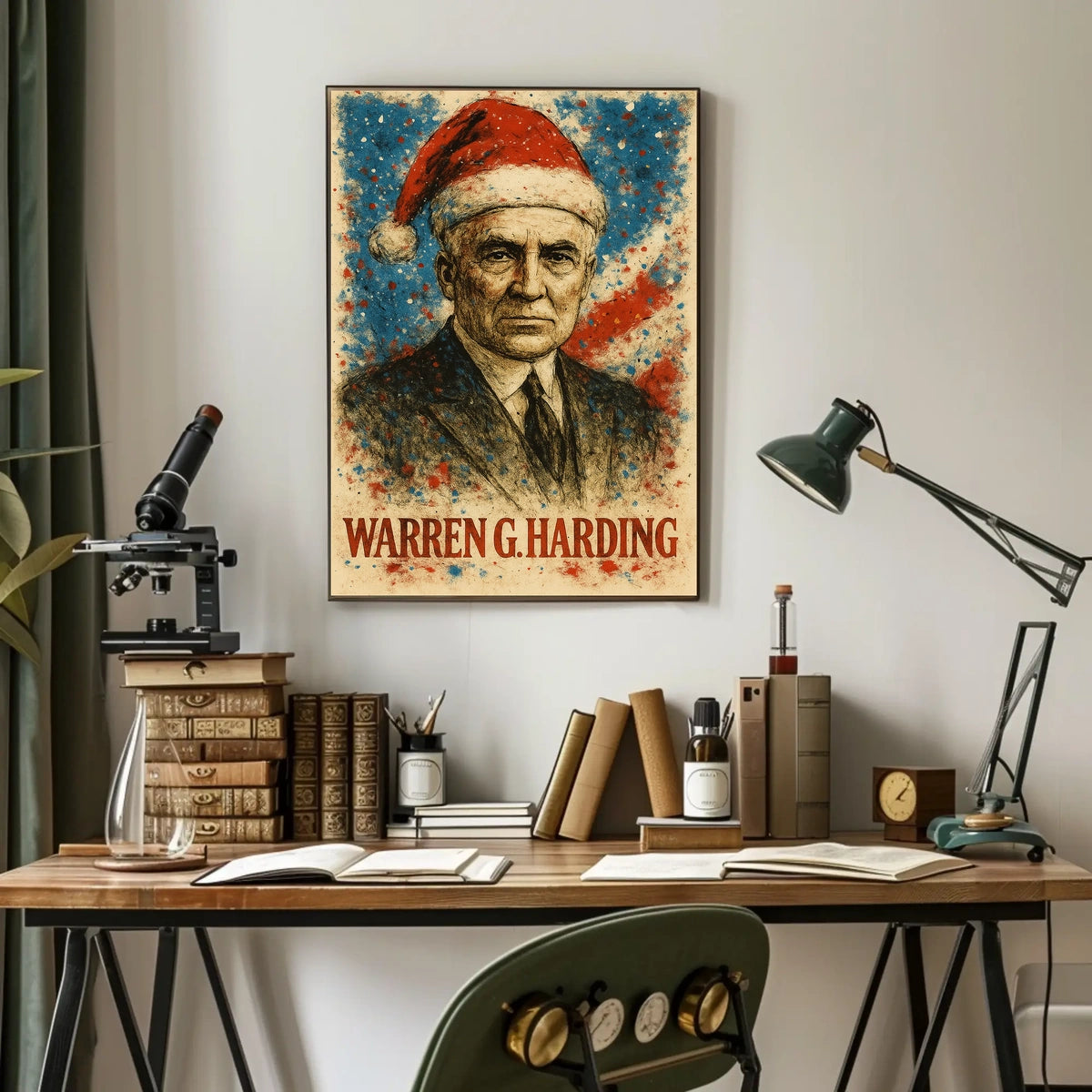 Warren G. Harding 29th President of the United States Christmas SeriesPoster