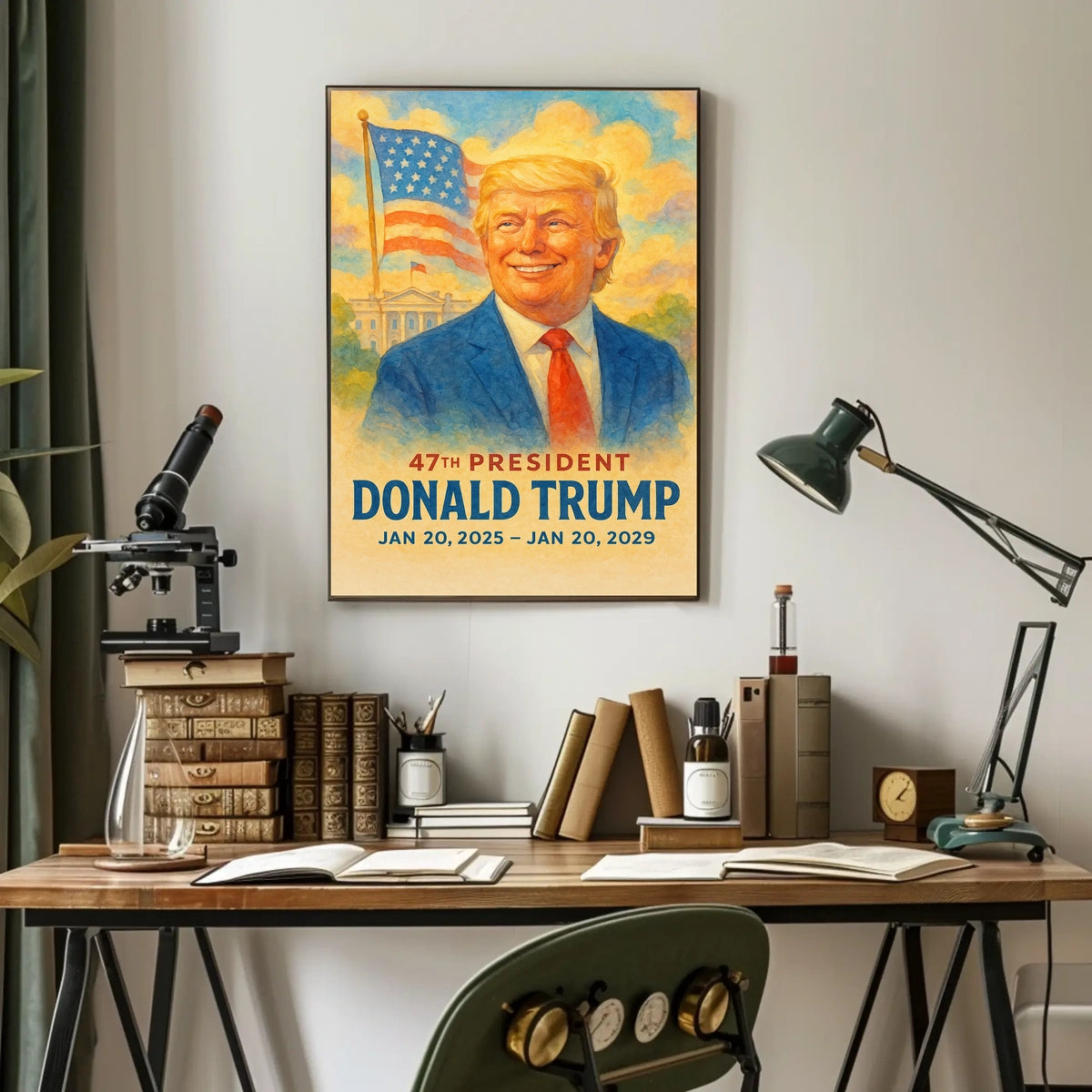 Donald Trump Visionary at the Helm Poster