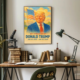 Donald Trump Visionary at the Helm Poster