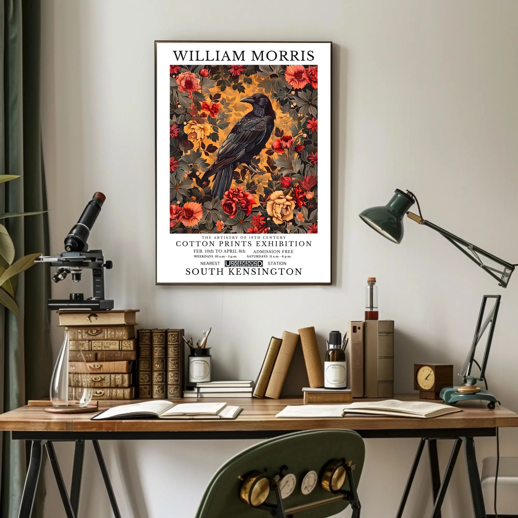19th Century William Morris Floral Art Artistic Poster