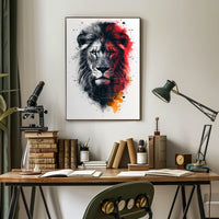 Majestic Lion Art Poster