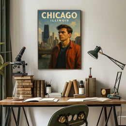 Chicago Skyline Portrait Poster