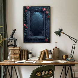 Ornate Gothic Mirror Art Design - Abstract, Artistic Poster