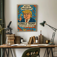 Donald Trump Patriotic Celebration Pop Art Poster