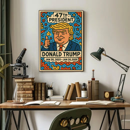 Donald Trump Patriotic Celebration Pop Art Poster