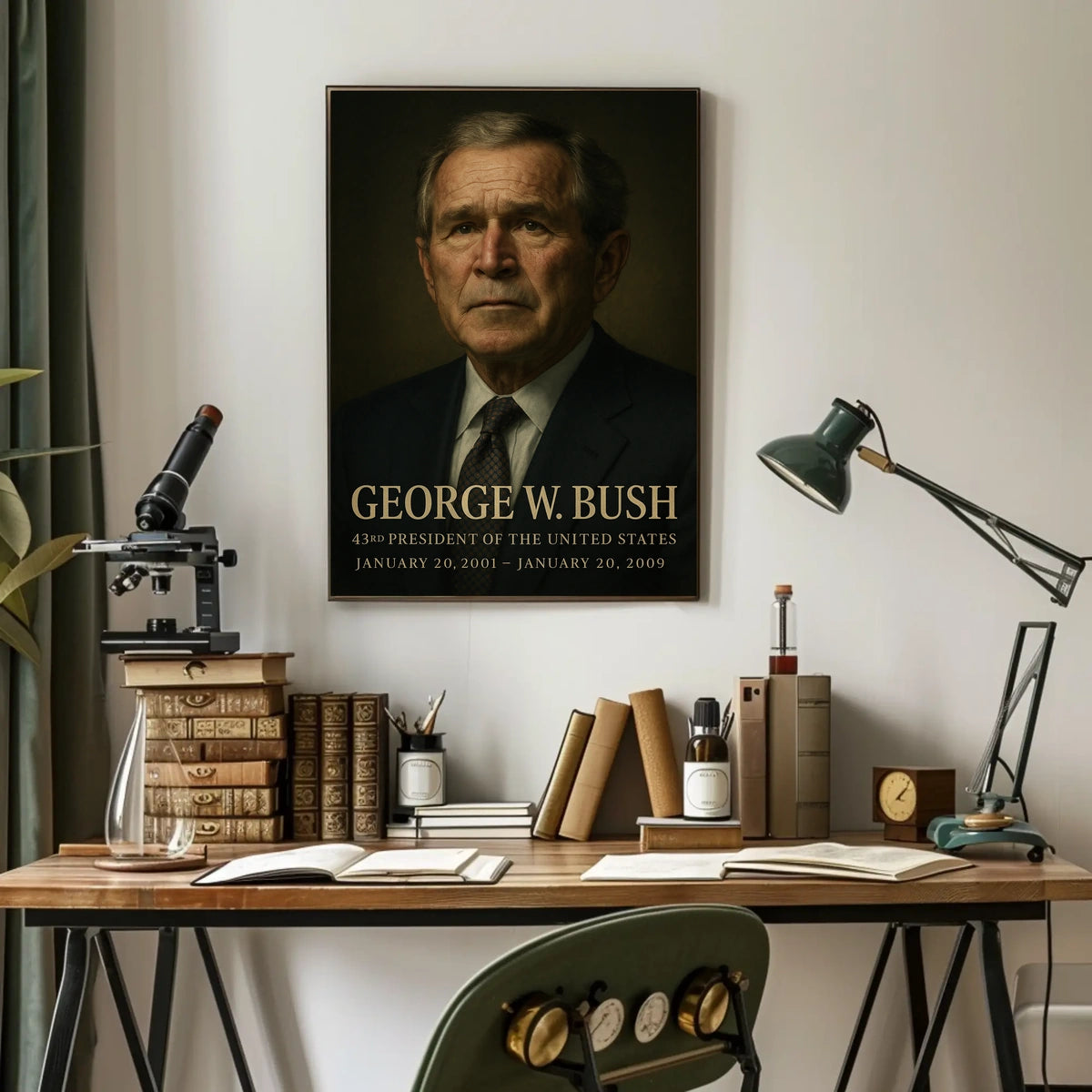 George W Bush 43Rd President Poster Wall Art 18x24
