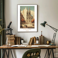 Cologne Cathedral in Autumn Poster PosterGoat