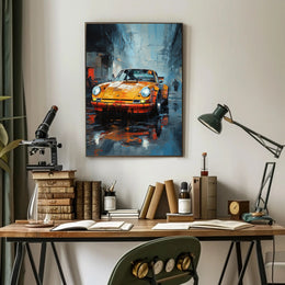 Urban Elegance Classic Car Art Poster PosterGoat