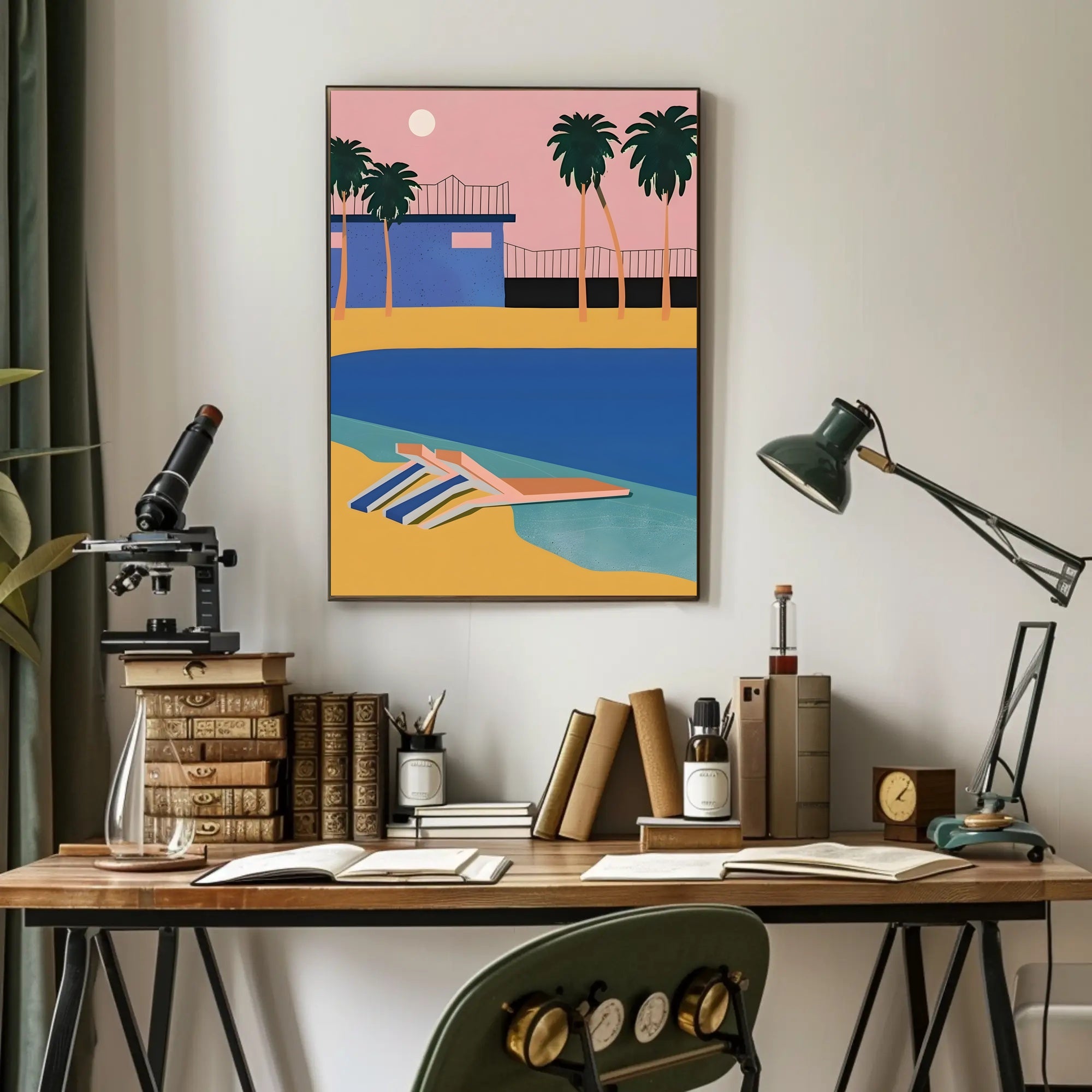 Tropical Sunset Retreat Poster