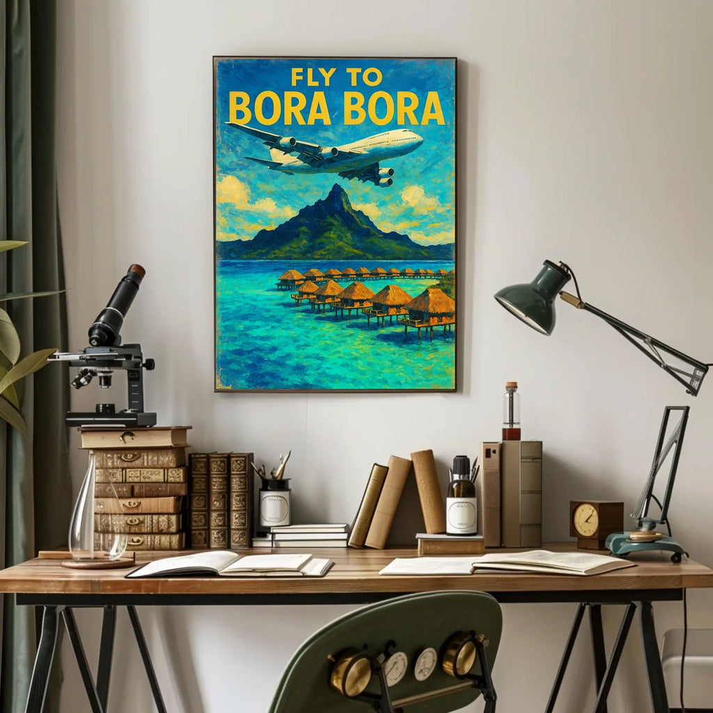 Fly To Bora Bora Poster