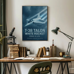 T-38 Talon Supersonic Jet Iconic Poster