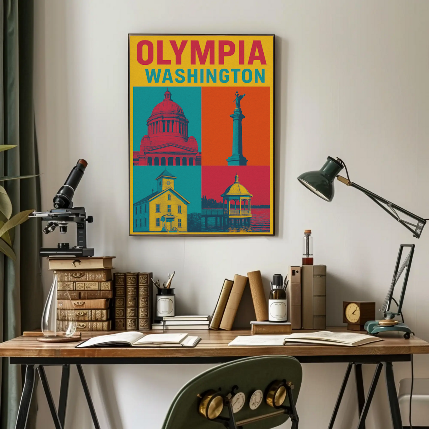 Olympia's Vibrant Charm Captured in Vintage Travel Poster