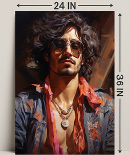 Retro Vibes A Modern Portrait Retro Poster PosterGoat