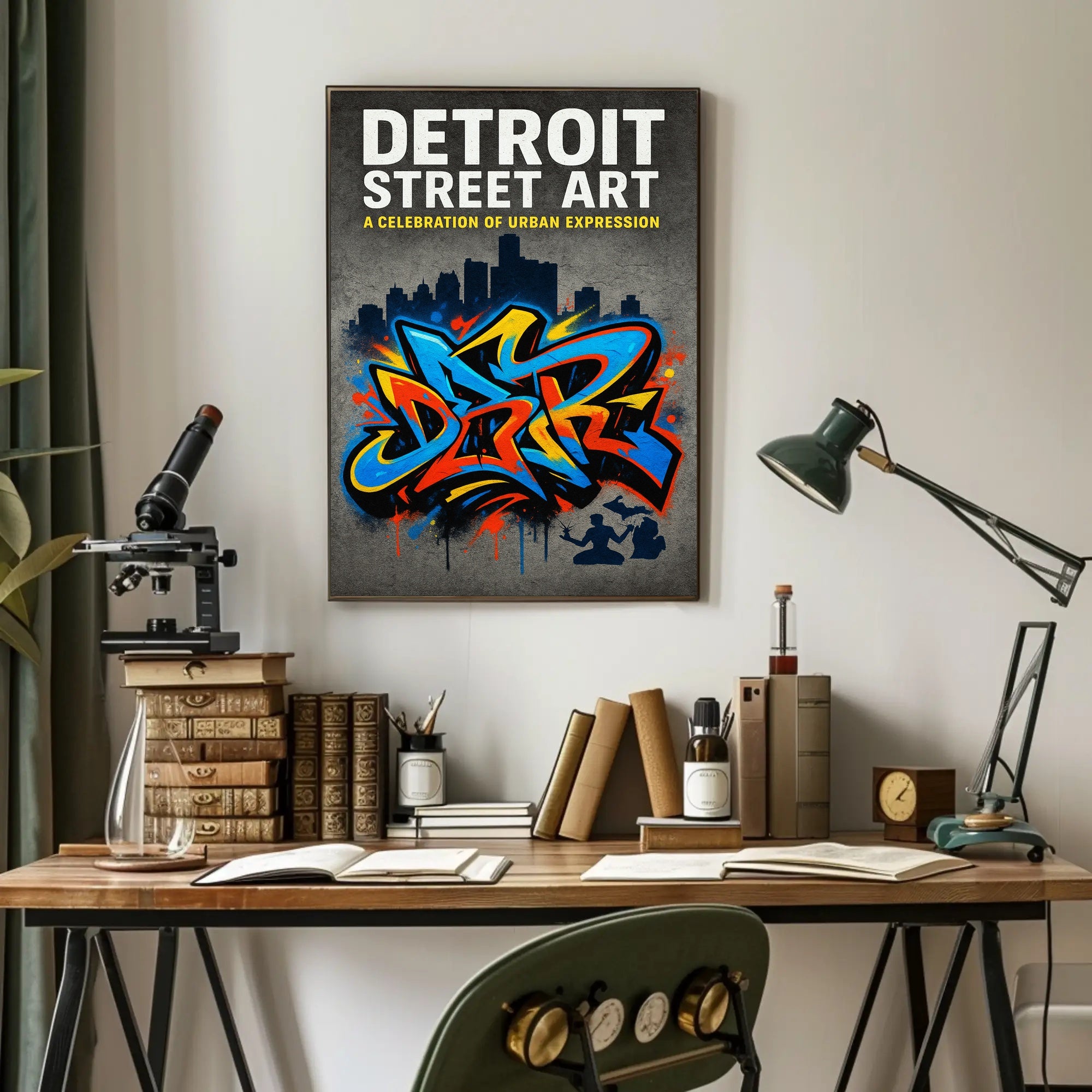 Detroit Street Art Celebration Poster PosterGoat
