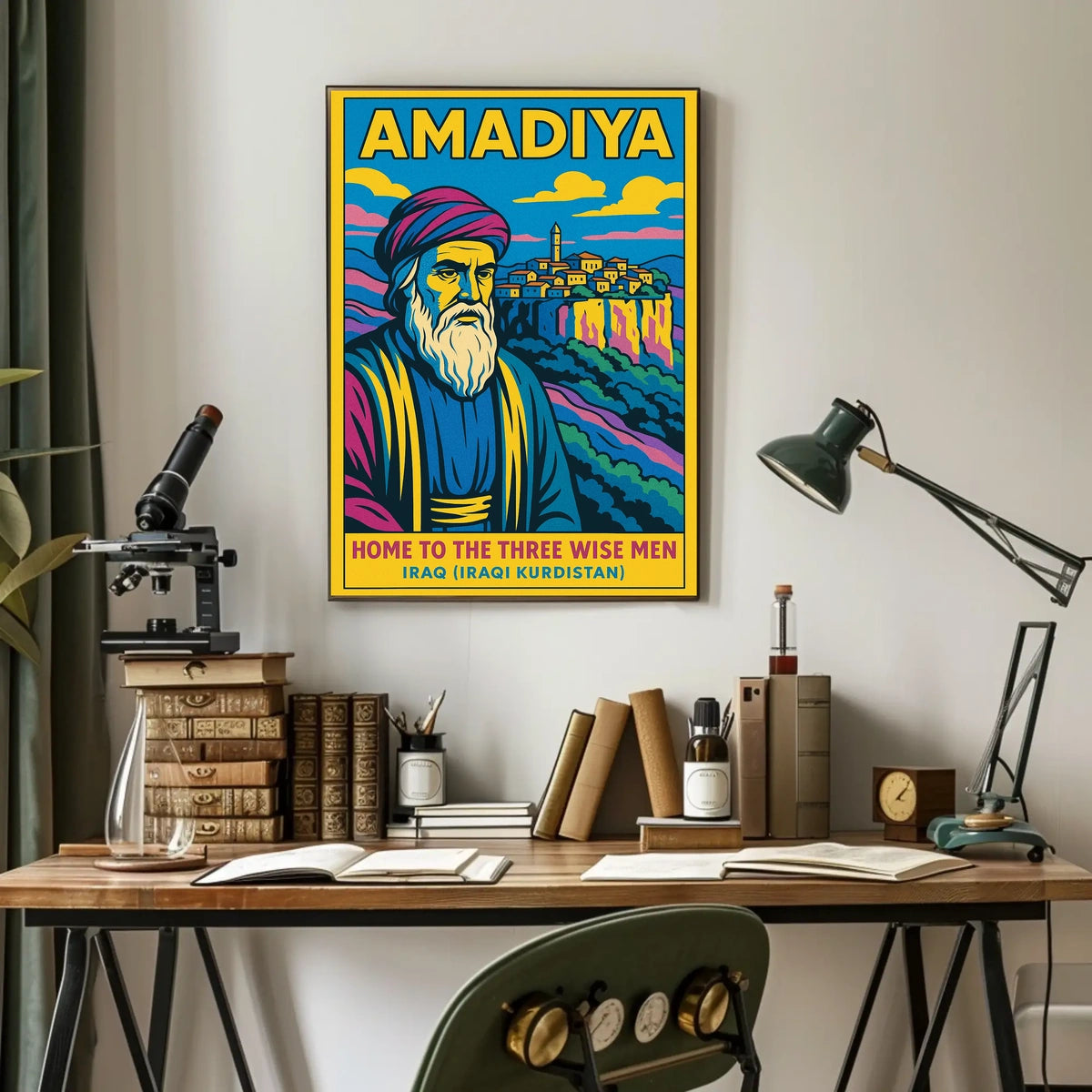 Amadiya Home To The Three Wise Men Poster