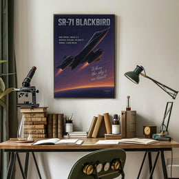 SR-71 Blackbird The Speed Icon Poster