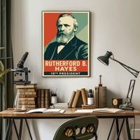 Rutherford B Hayes 19th President Litho HistoryBuff Poster