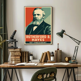 Rutherford B Hayes 19th President Litho HistoryBuff Poster