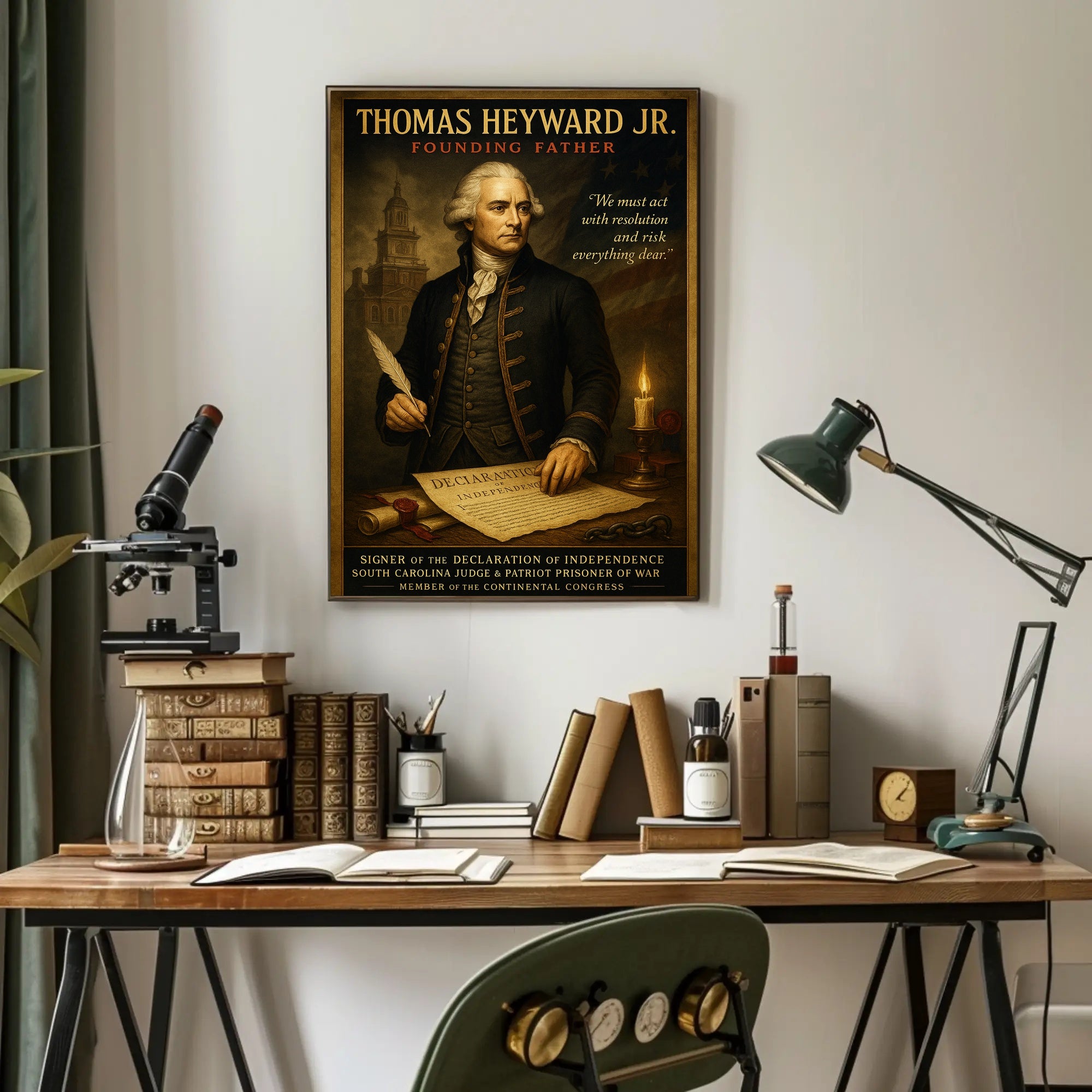 Thomas Heyward Jr. Vintage Historical Poster PosterGoat