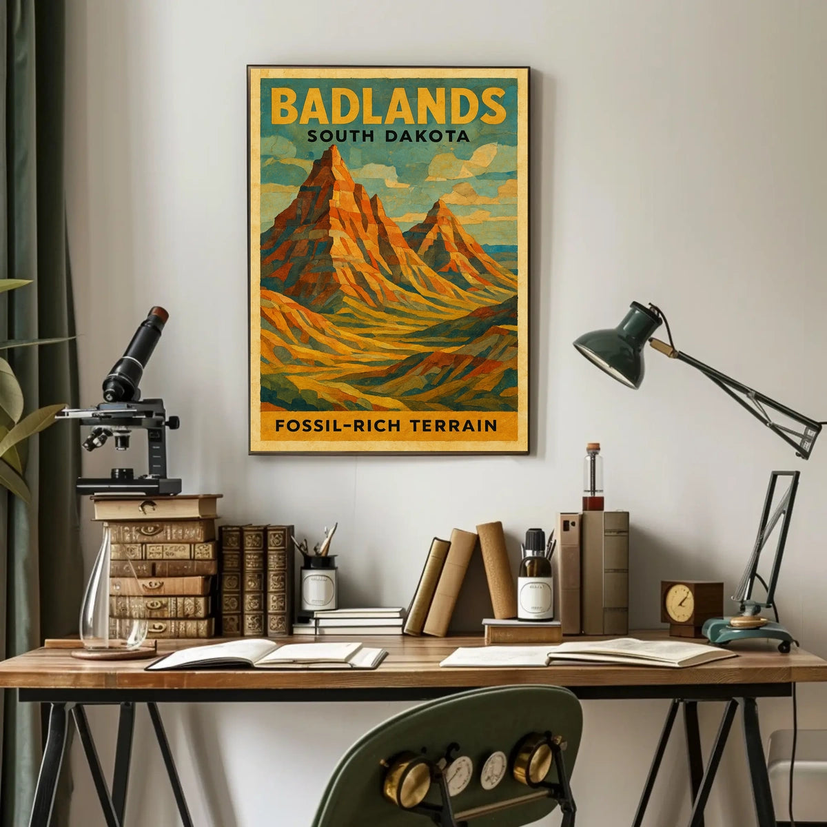 Badlands South Dakota Scenic Desert Wanderlust Decor Lovers Adventure Wall Art Poster