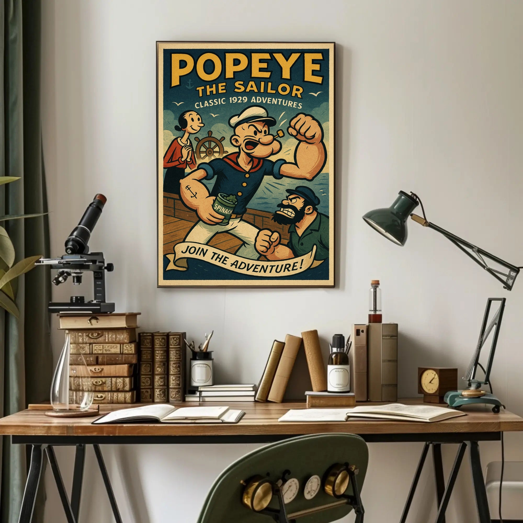 Vintage Sailor Adventure Pop Culture Poster