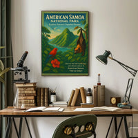 American Samoa National Park Vintage Poster Art