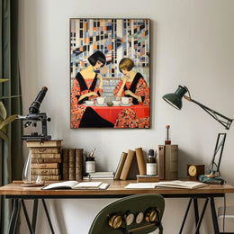 Geometric Tea Time Poster