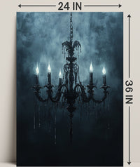 Gothic Chandelier Poster