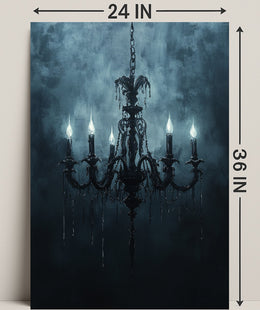 Gothic Chandelier Poster
