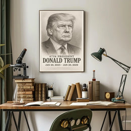 Trump 47th President Historical or Presidential Poster