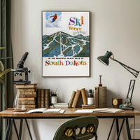 Terry Peak Ski Adventure Vintage Travel Poster PosterGoat