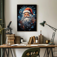 Santa Claus Joy Brings Modern Christmas Celebration Poster