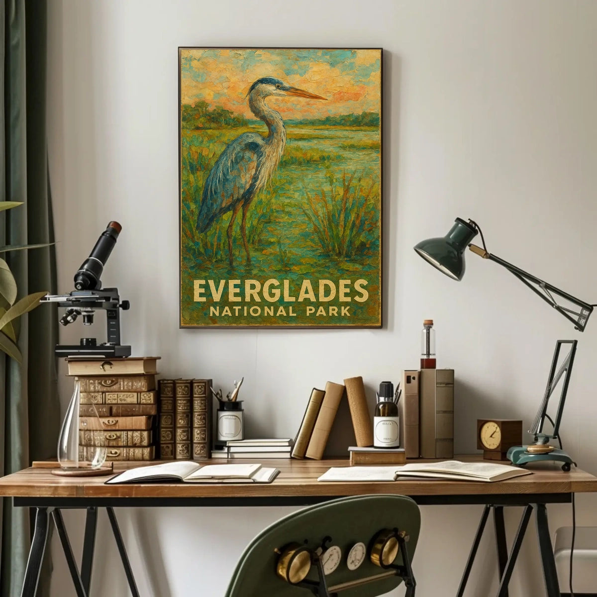 Everglades National Park Wildlife Poster