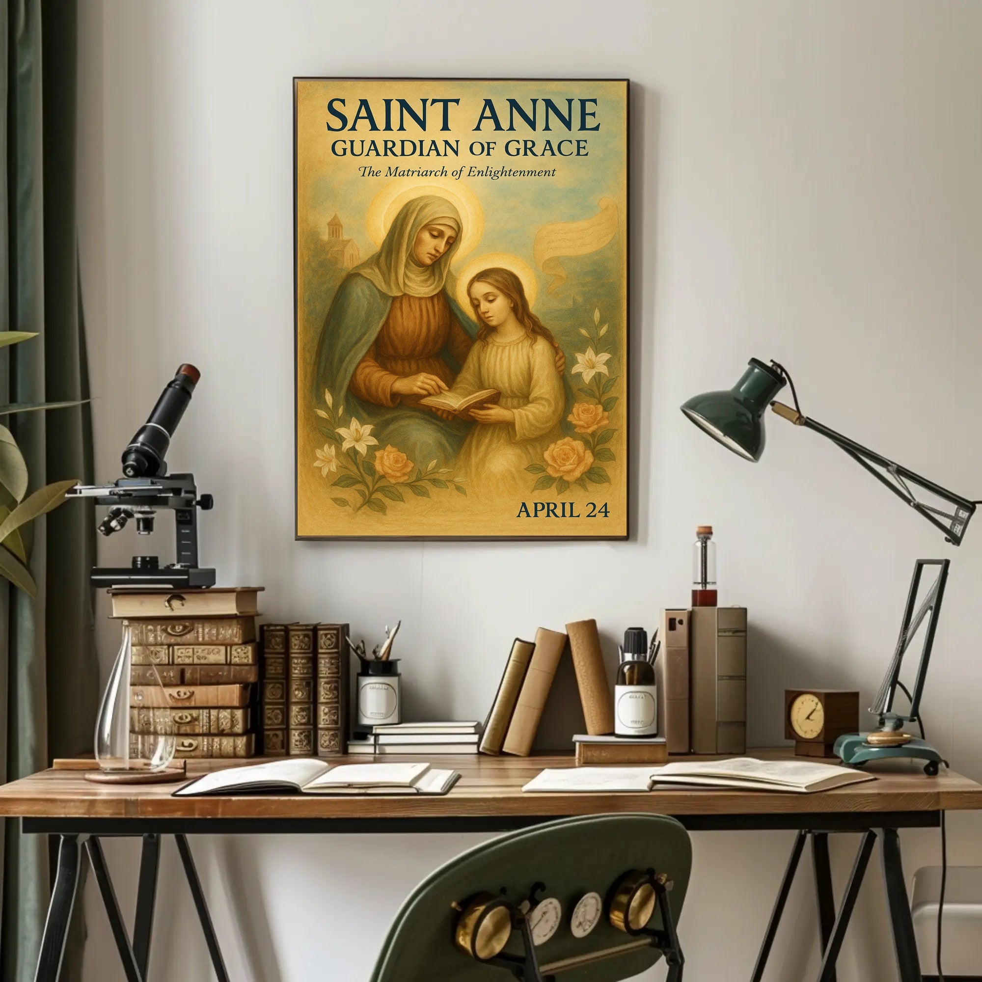 Saint Anne's Grace and Enlightenment Heritage Poster PosterGoat