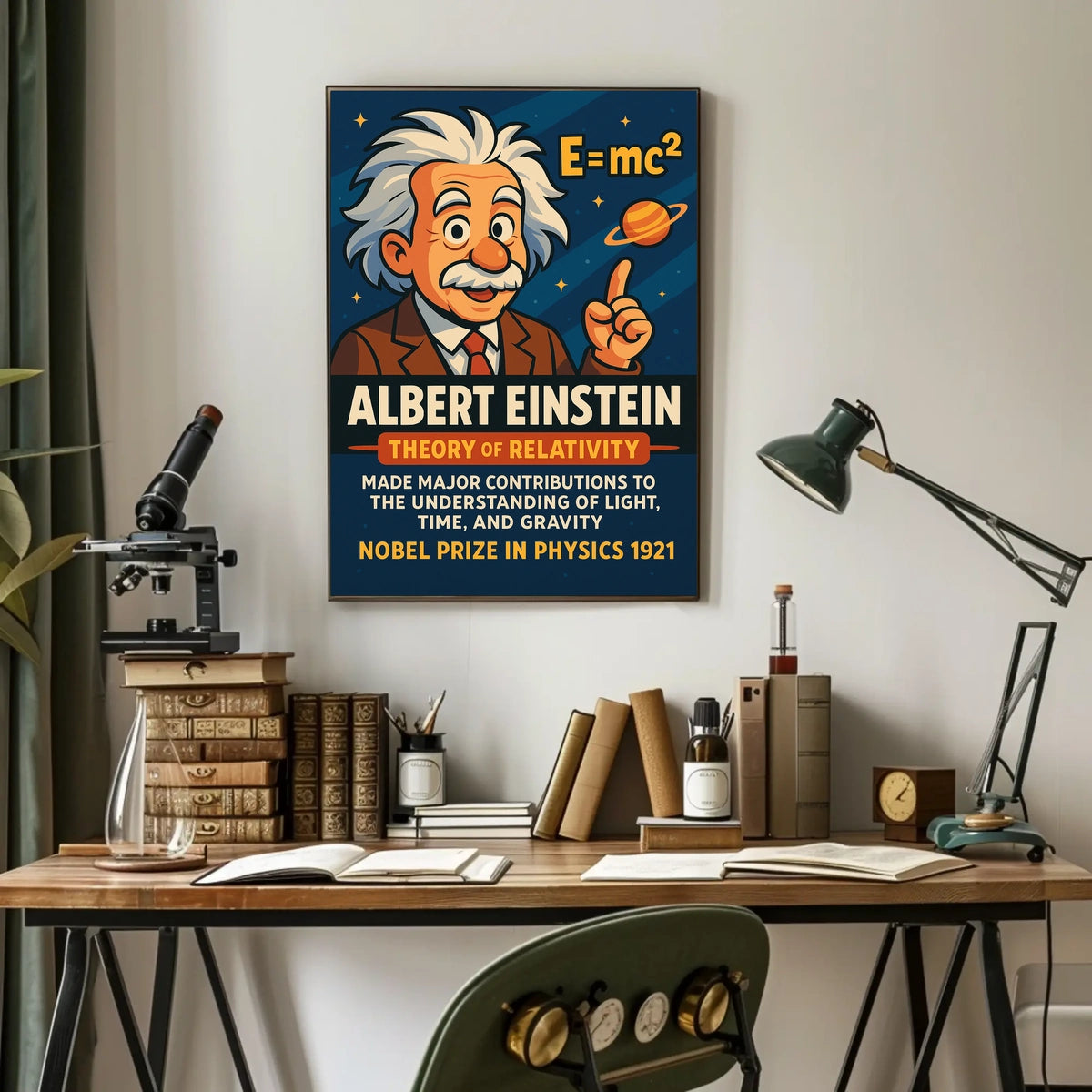 Albert Einstein Theory Of Relativity Poster