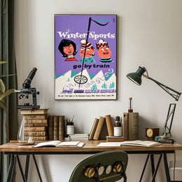 Winter Sports Travel Poster