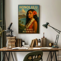 Honolulu Oahu, Hawaii Poster
