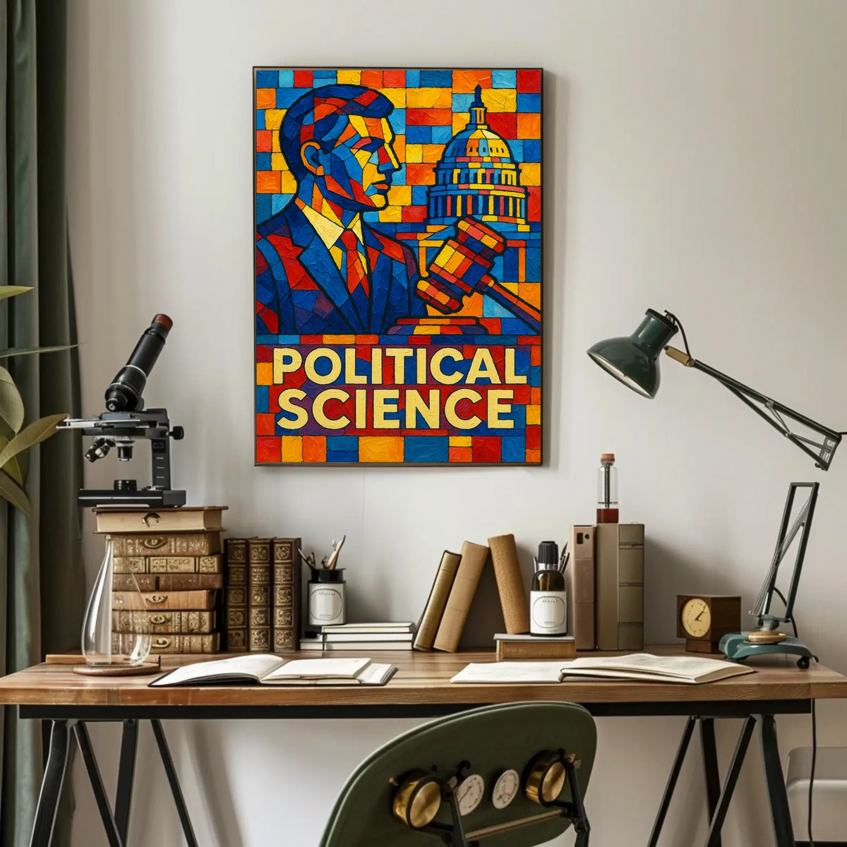 Political Science Mosaic Poster
