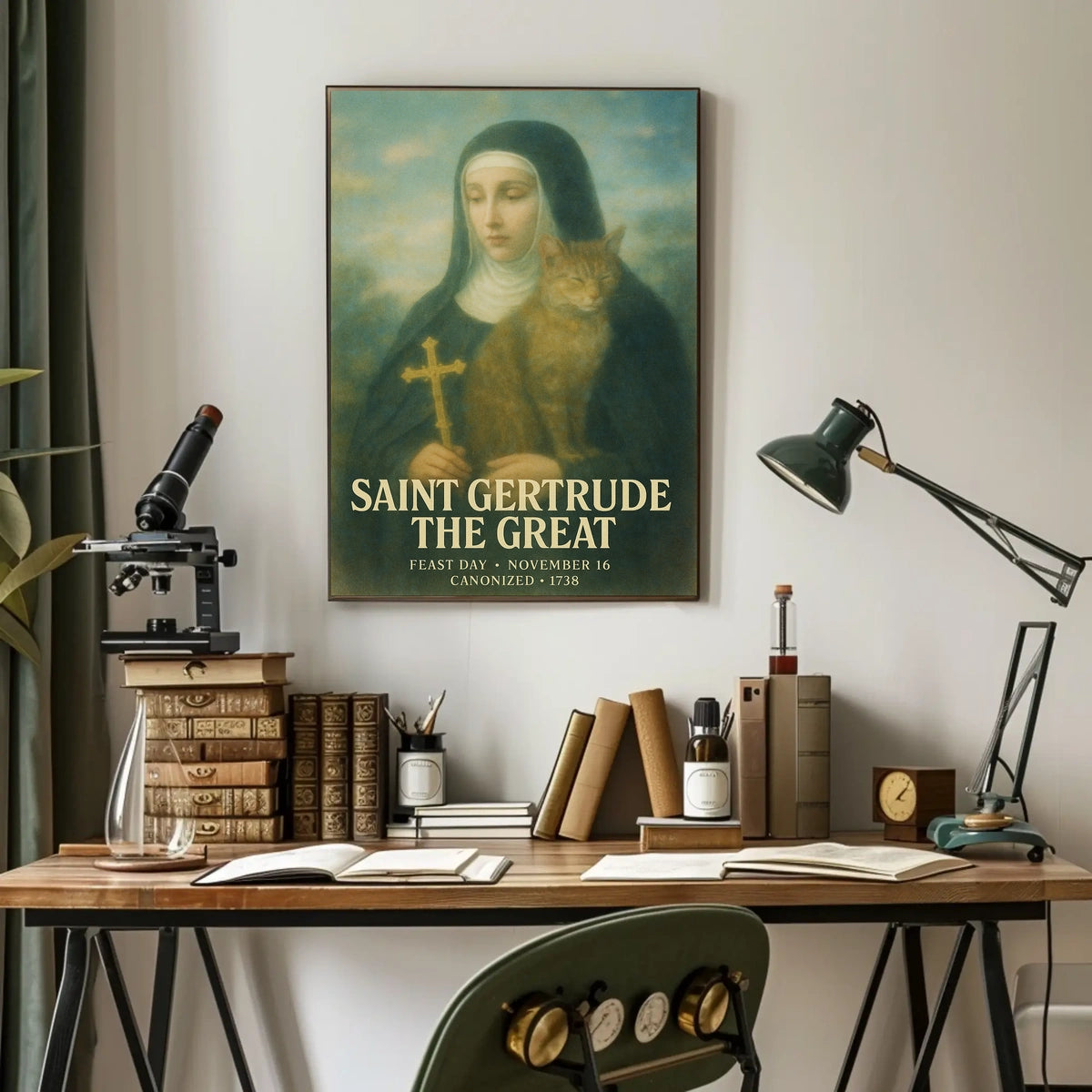 Saint Gertrude The Great Poster
