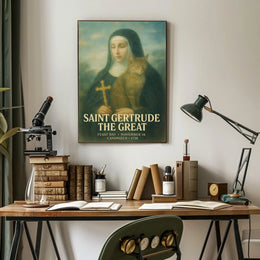 Saint Gertrude The Great Poster