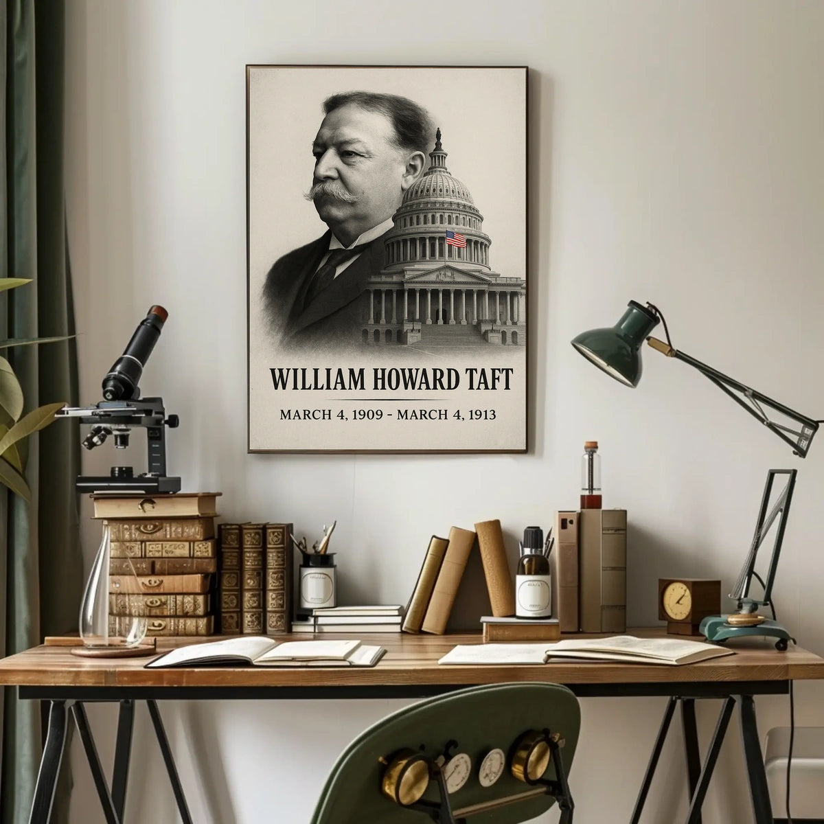 William Howard Taft 27th President of the United States Reflections Poster