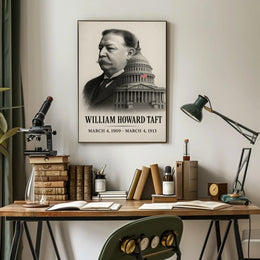 William Howard Taft 27th President of the United States Reflections Poster