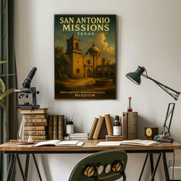 San Antonio Missions Poster
