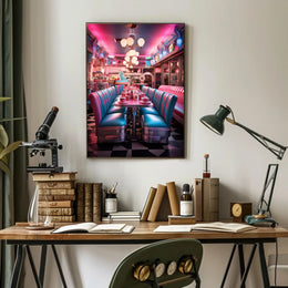 Retro Diner Vibes Retro Poster