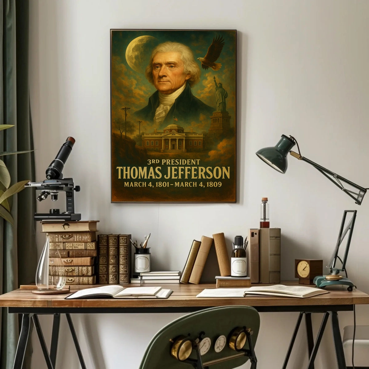 Thomas Jefferson Neoclassical Realism Collector Poster