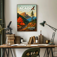 Discover Acadia National Park Poster PosterGoat