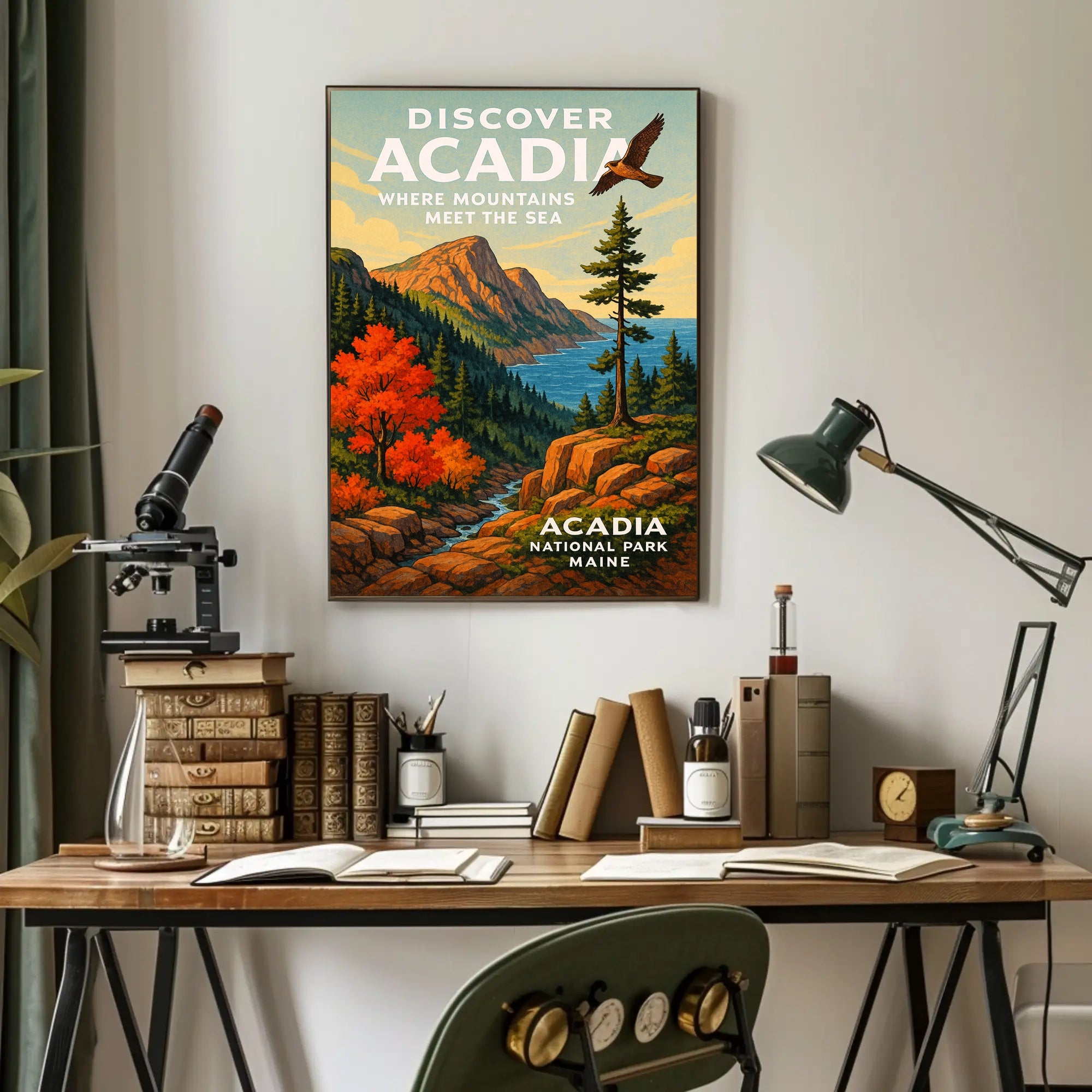 Discover Acadia National Park Poster PosterGoat