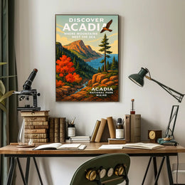 Discover Acadia National Park Poster PosterGoat