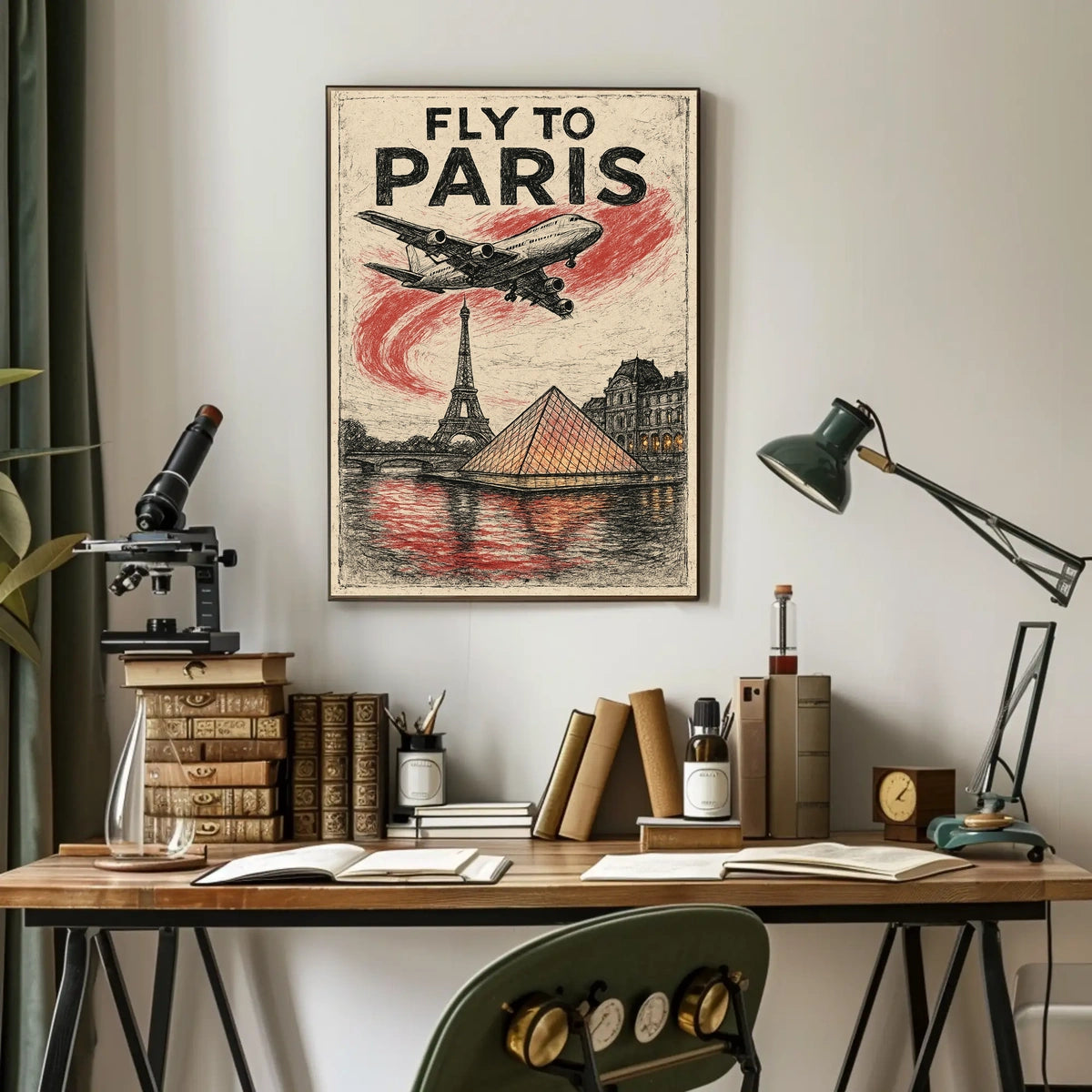 Fly To Paris Poster